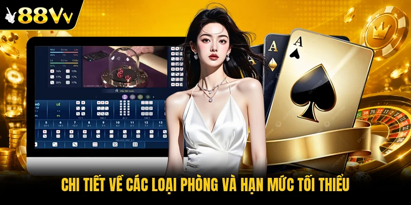 Chi tiết về các loại phòng và hạn mức tối thiểu